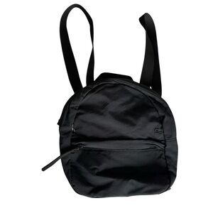 Everlane Mini Backpack Black Nylon Long Straps Minimalist Travel Bag *small Flaw